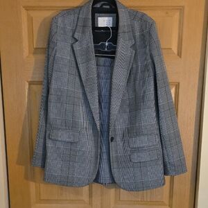 Women's Gray‎ Plaid Suit Sz 14